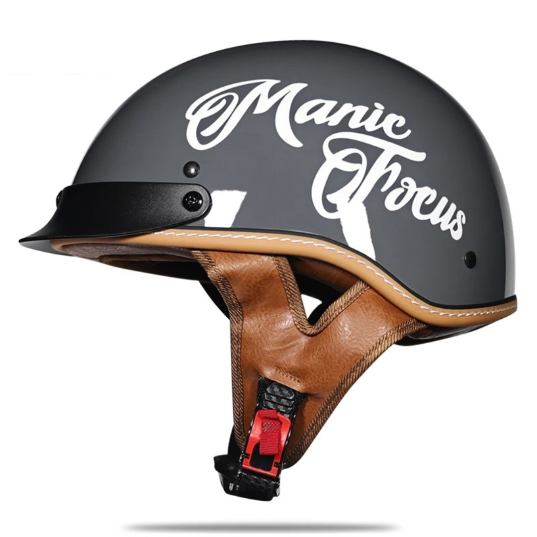 Low Profile Cruiser Half Helmet - DOT and ECE Approved