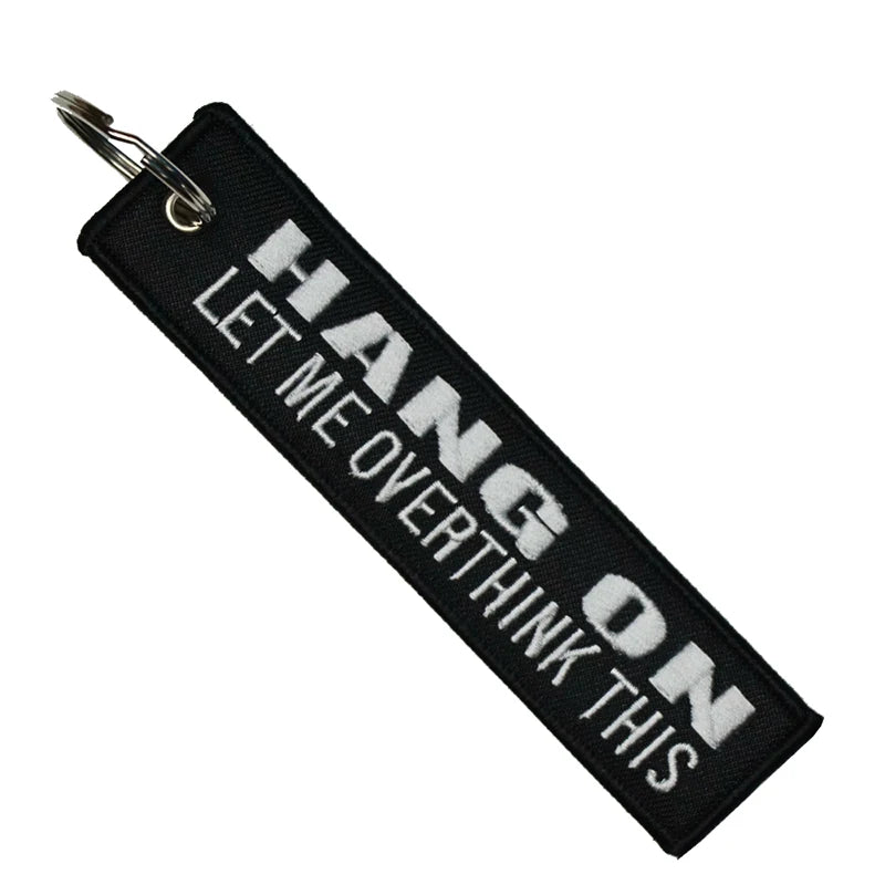 Hang On - Motorcycle Keychain