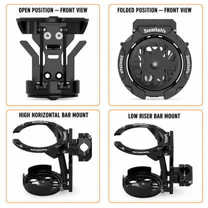 BikerZonez MotoFold™ CNC Bottle Holder