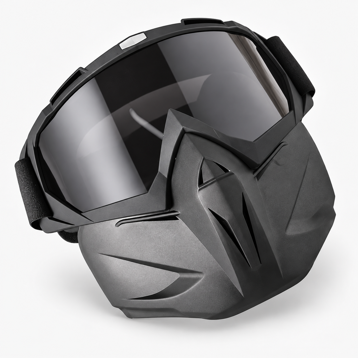 BikerZoneZ 2-in-1 Motorcycle Goggles & Face Mask