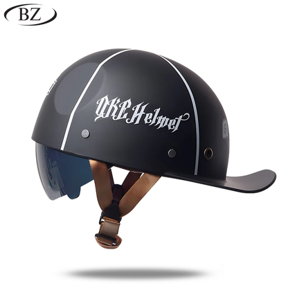 Premium Retro Half Helmet – Signature Edition