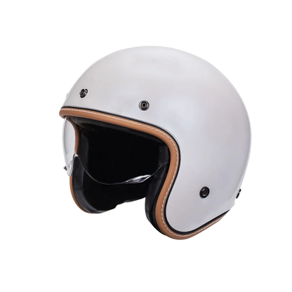 Minimalist Retro Open Face Motorcycle Helmet – DOT & ECE Certified
