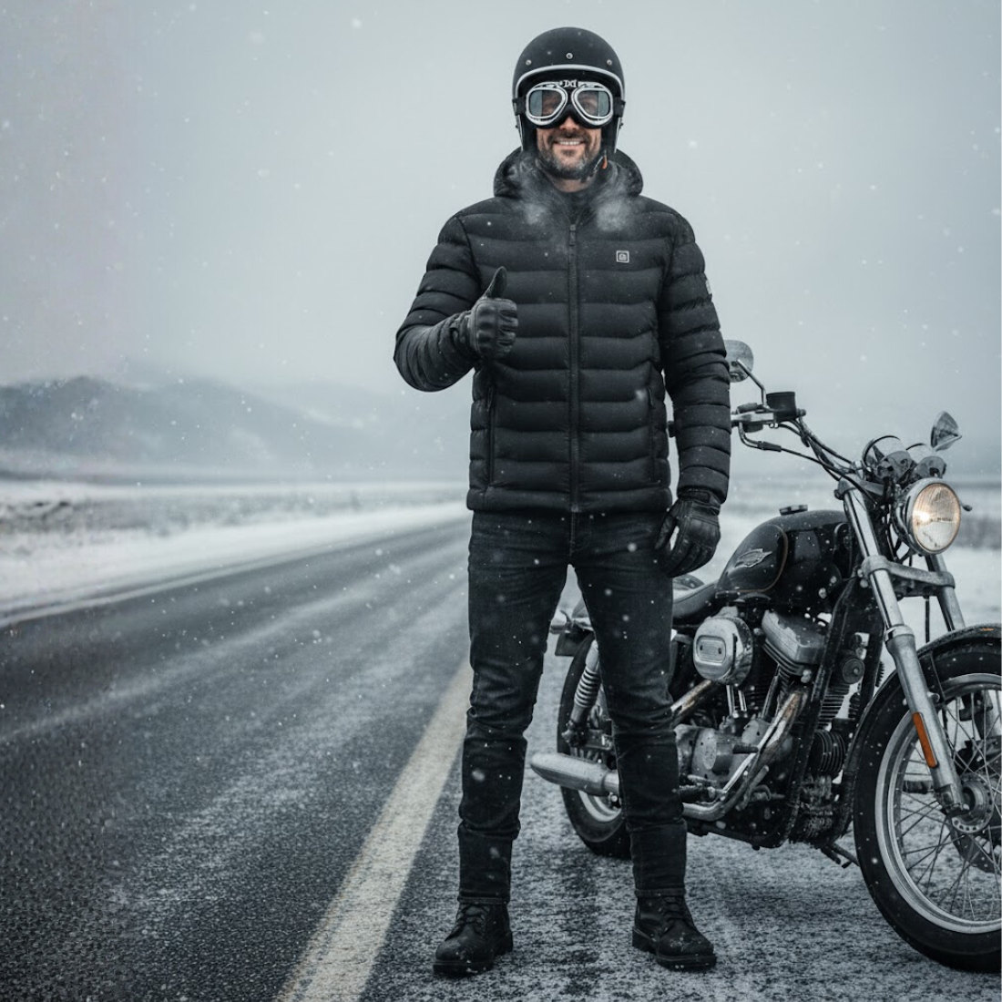 Thermal Heated Puffer Jacket – Waterproof & Windproof