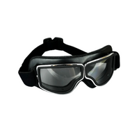 Black Leather - Clear Lens