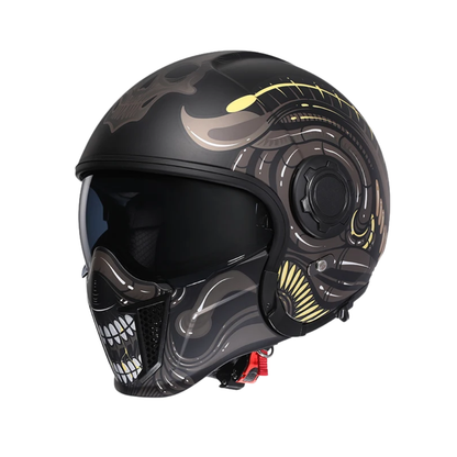 Vintage Full Face Modular Helmet – Dual Visor | DOT & ECE Approved