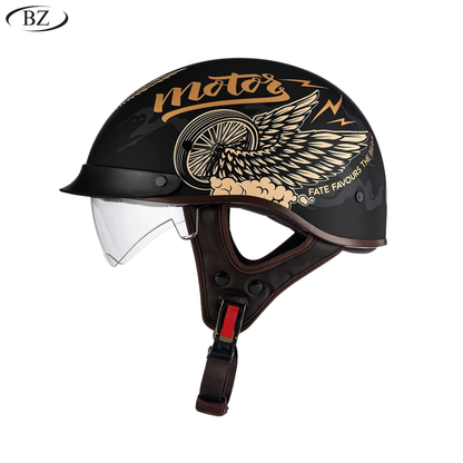 Old School Rider Half-Face Helmet - DOT Approved