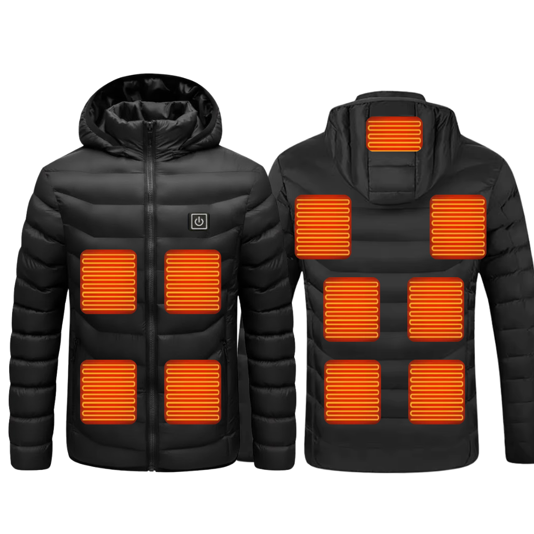 Thermal Heated Puffer Jacket – Waterproof & Windproof