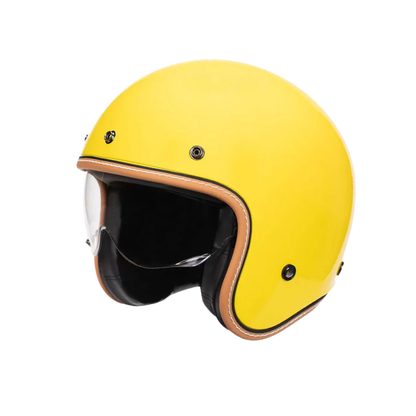 Minimalist Retro Open Face Motorcycle Helmet – DOT & ECE Certified