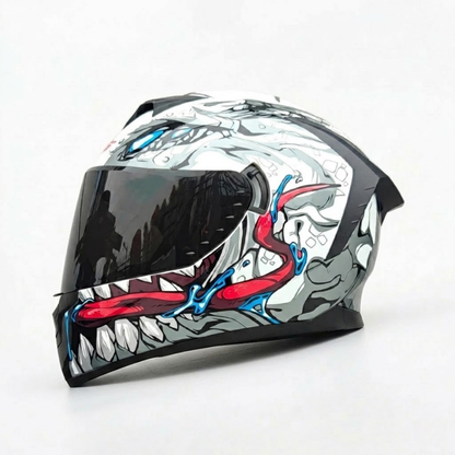 BikerZoneZ Rider Street Dominator Fullface Helmet