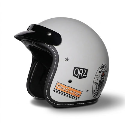Vintage Open Face Motorcycle Helmet – All-Season Comfort & Protection