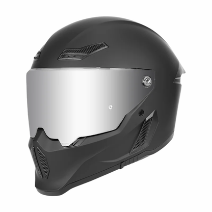 BikerZoneZ Shadow Rider Full Face Helmet – DOT Approved