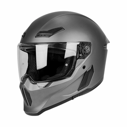 BikerZoneZ Shadow Rider Full Face Helmet – DOT Approved