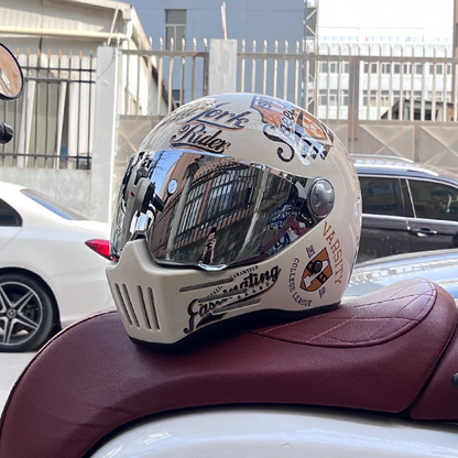 Retro Street Full-Face Helmet