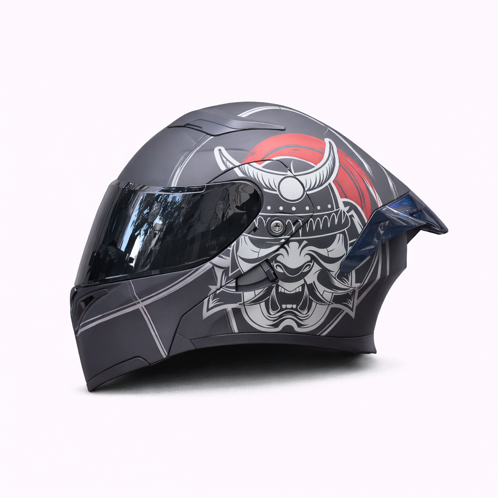 Motorcycle Helmet ORZ Z-169 Flip-Up Full Face Dual Visor Helmet, DOT & ECE Approved