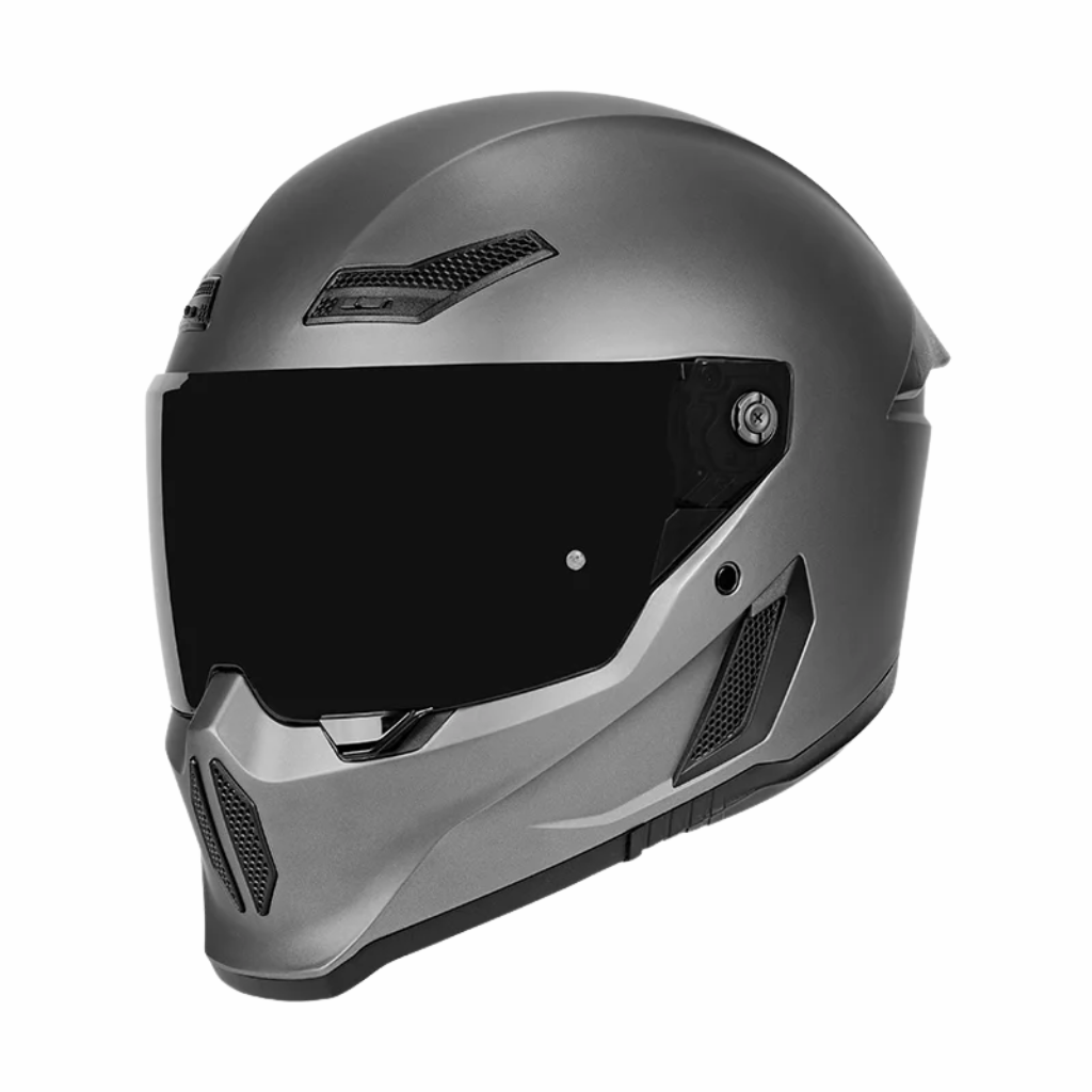 BikerZoneZ Shadow Rider Full Face Helmet – DOT Approved