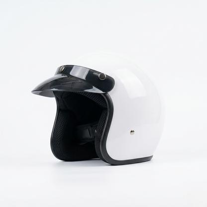 Urban Retro Open-Face Helmet – DOT & ECE Approved Protection