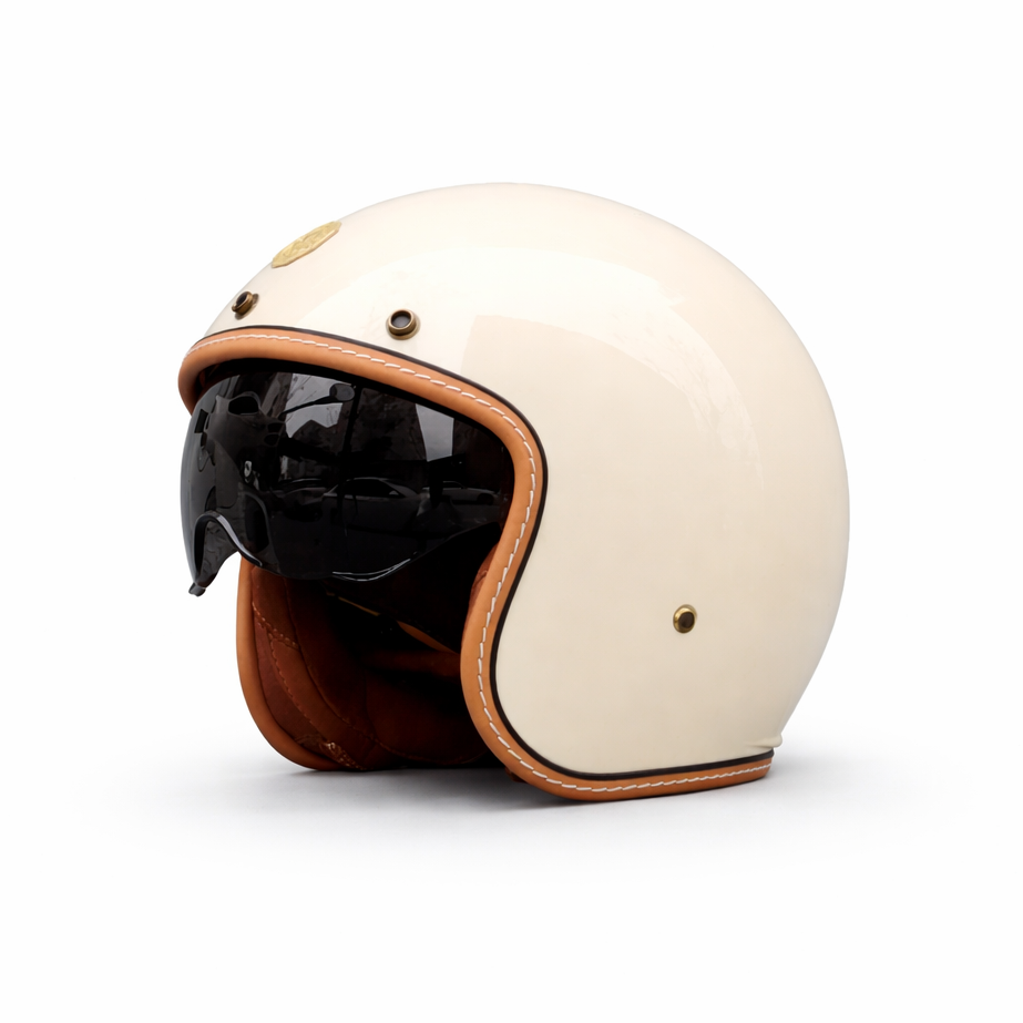 ORZ 301 Vintage Open Face Helmet –  DOT & ECE Approved