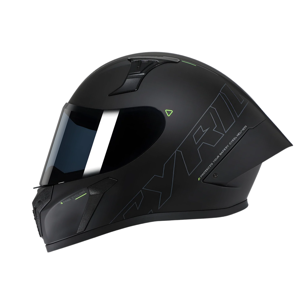 BikerZoneZ Standard Full Face Helmet - DOT & ECE Approved