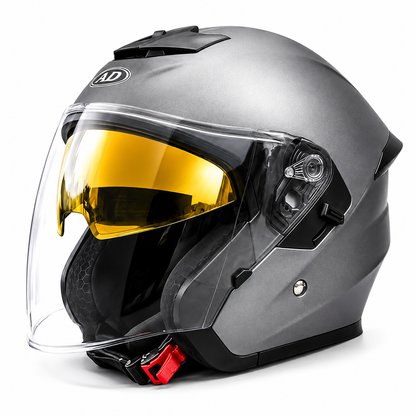 BikerZoneZ Sport Open Face Helmet - DOT Certified