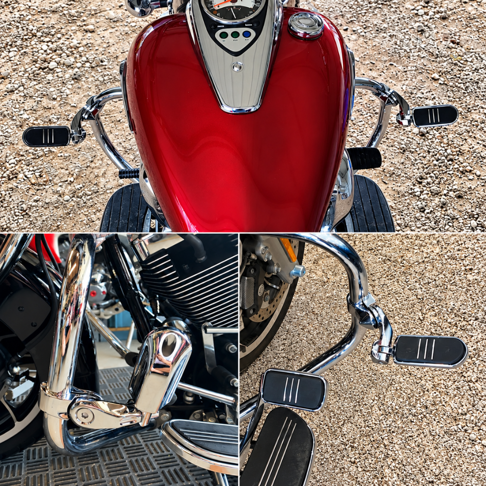BikerZoneZ CruiseRest™ Highway Foot Pegs