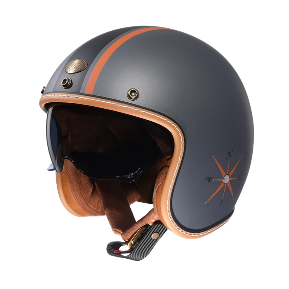 CYRIL B206 Retro Pro Open Face Helmet – DOT & ECE Approved