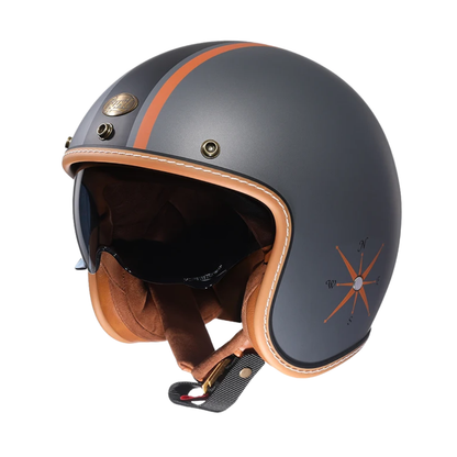 CYRIL B206 Retro Pro Open Face Helmet – DOT & ECE Approved