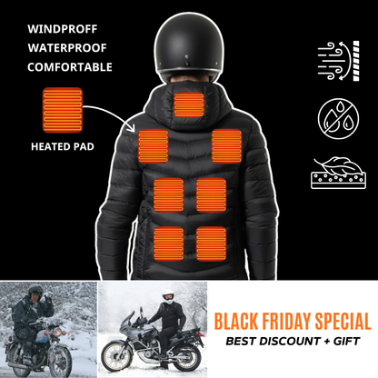 Thermal Heated Puffer Jacket – Waterproof & Windproof