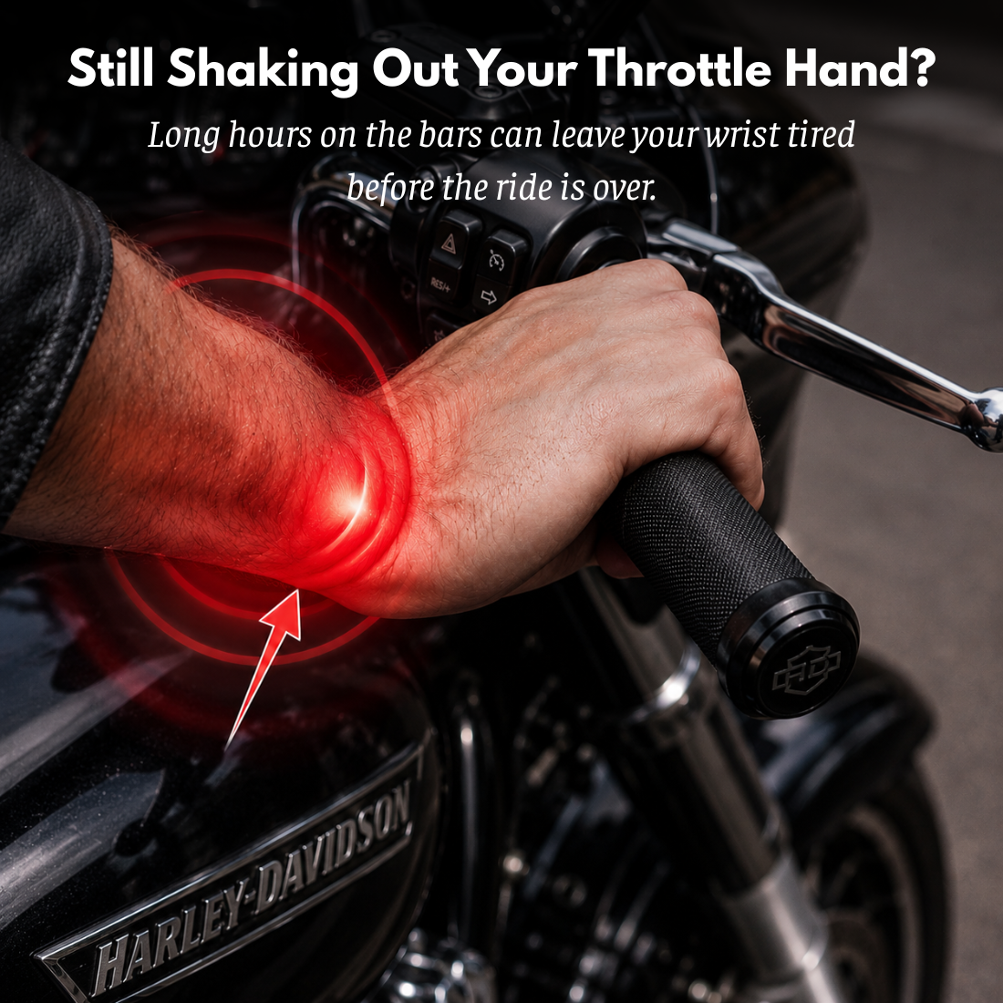 BikerZonez RideFlex™ Motorcycle Wrist Support