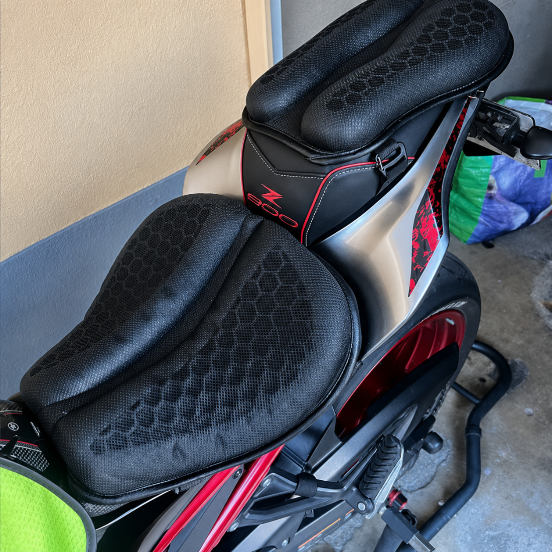 Bikerzonez HexFlow Motorcycle Seat Cushion