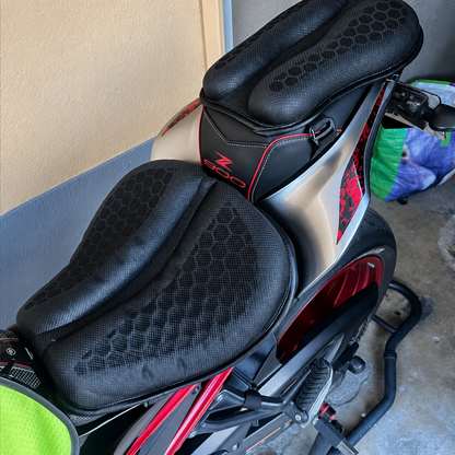 Bikerzonez HexFlow Motorcycle Seat Cushion