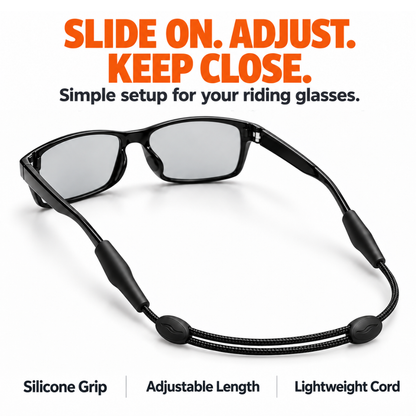 BikerZoneZ Adjustable-Length Riding Glasses Strap