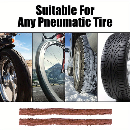 Portable Tubeless Tire Repair Kit – Emergency Plug Tool Set for Motorcycles, Scooters & Cars