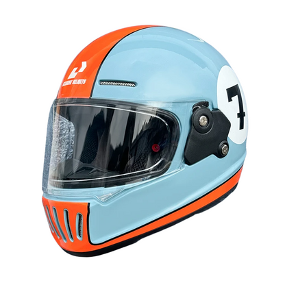 BikerZoneZ RetroRide Full Face Helmet - DOT Approved