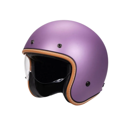 Minimalist Retro Open Face Motorcycle Helmet – DOT & ECE Certified