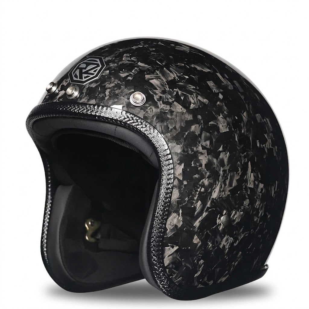 The Street King Carbon Open-Face Helmet – DOT & ECE Approved