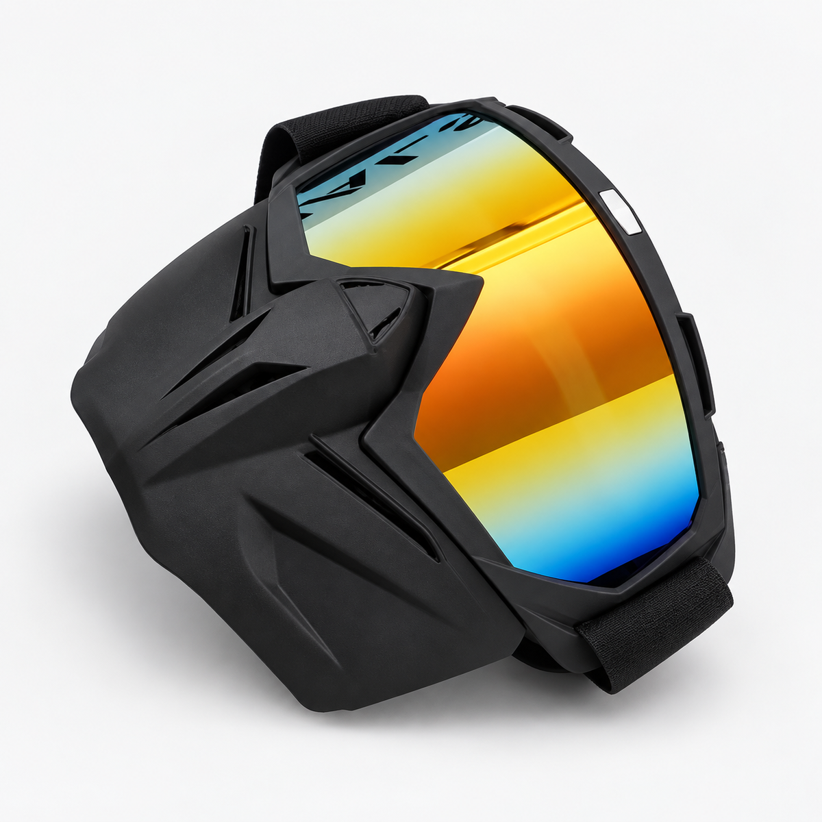 BikerZoneZ 2-in-1 Motorcycle Goggles & Face Mask