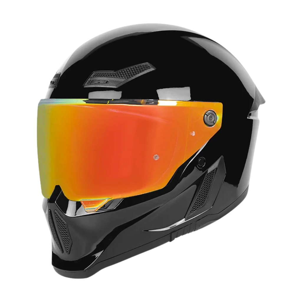 BikerZoneZ Shadow Rider Full Face Helmet – DOT Approved