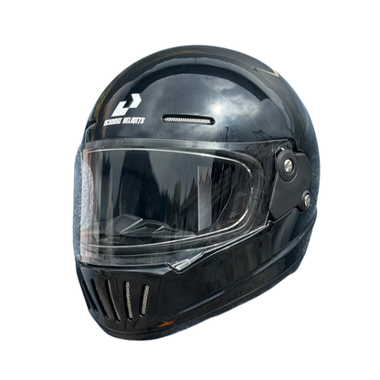 BikerZoneZ RetroRide Full Face Helmet - DOT Approved