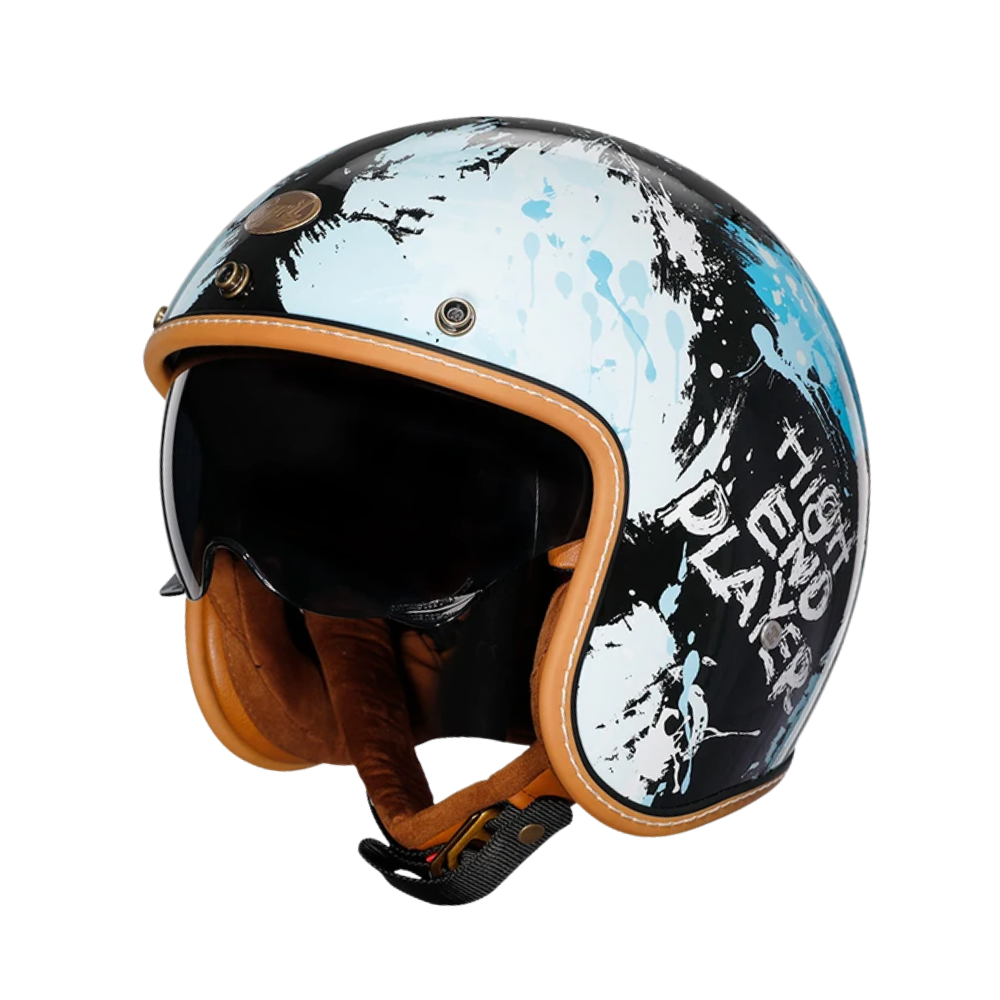 CYRIL B206 Retro Pro Open Face Helmet – DOT & ECE Approved