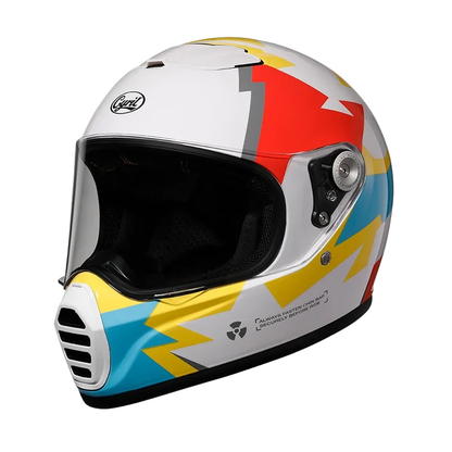 RoadSpirit Vintage Full-Face Helmet – DOT & ECE Approved