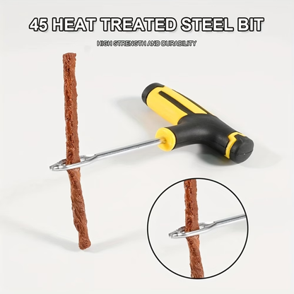 Portable Tubeless Tire Repair Kit – Emergency Plug Tool Set for Motorcycles, Scooters & Cars