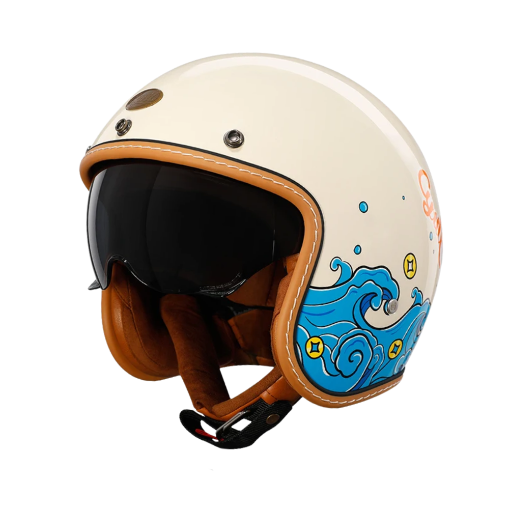 CYRIL B206 Retro Pro Open Face Helmet – DOT & ECE Approved