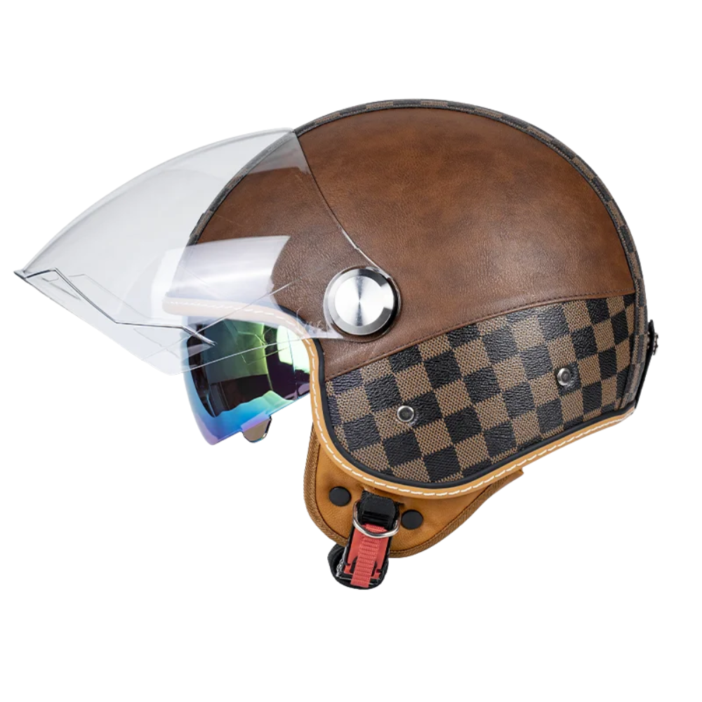 Retro Jet 3/4 Helmet – Open Face Dual Visor DOT/ECE Approved