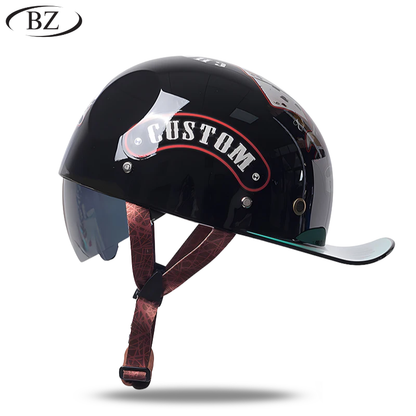 Premium Retro Half Helmet – Signature Edition