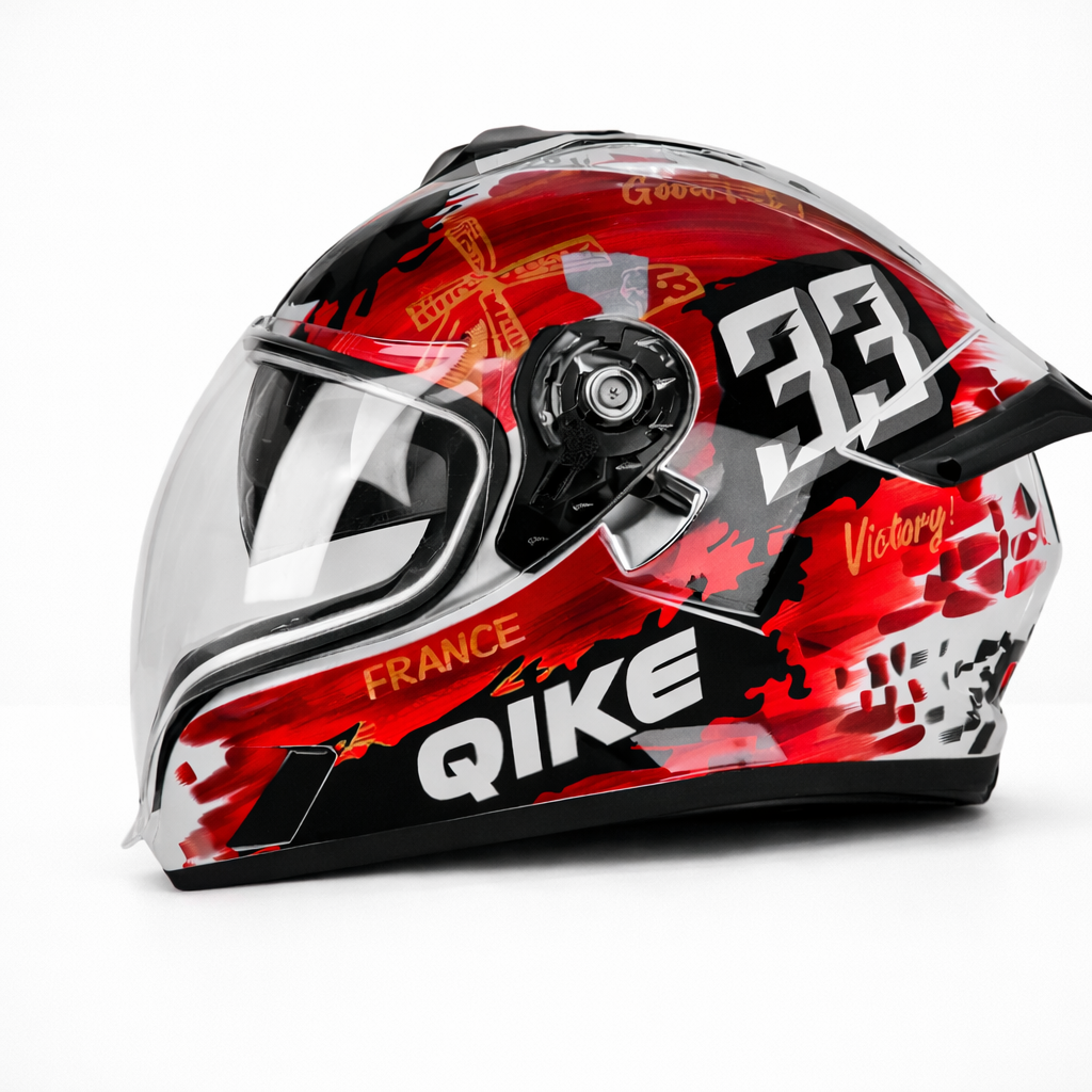 Unisex Full-Face Motorcycle Helmet Certified to DOT & ECE Standards