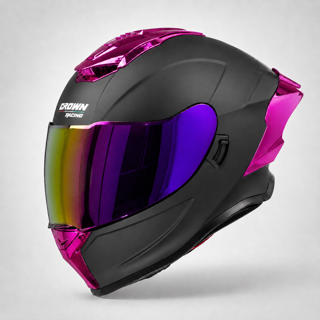 Crown Racing™ Full Face Motorcycle Helmet - DOT Certified
