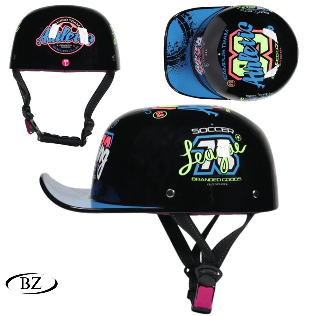 NEW Motorcycle Vintage Retro Baseball Cap Helmets