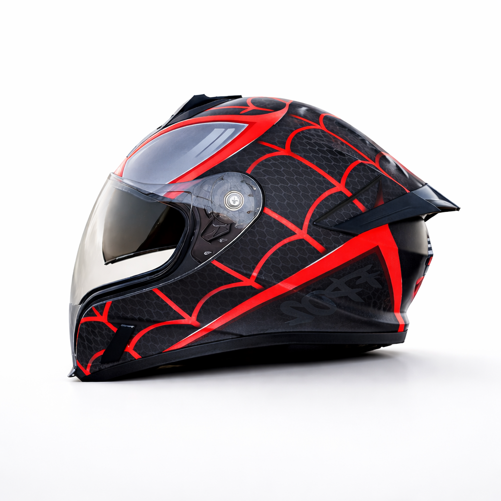 Unisex Full-Face Motorcycle Helmet Certified to DOT & ECE Standards