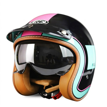 Low Profile Retro Open Face Helmet – DOT Approved
