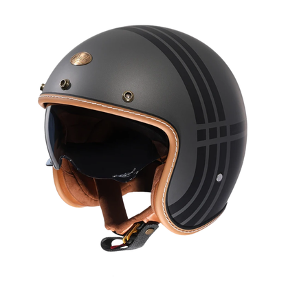 CYRIL B206 Retro Pro Open Face Helmet – DOT & ECE Approved